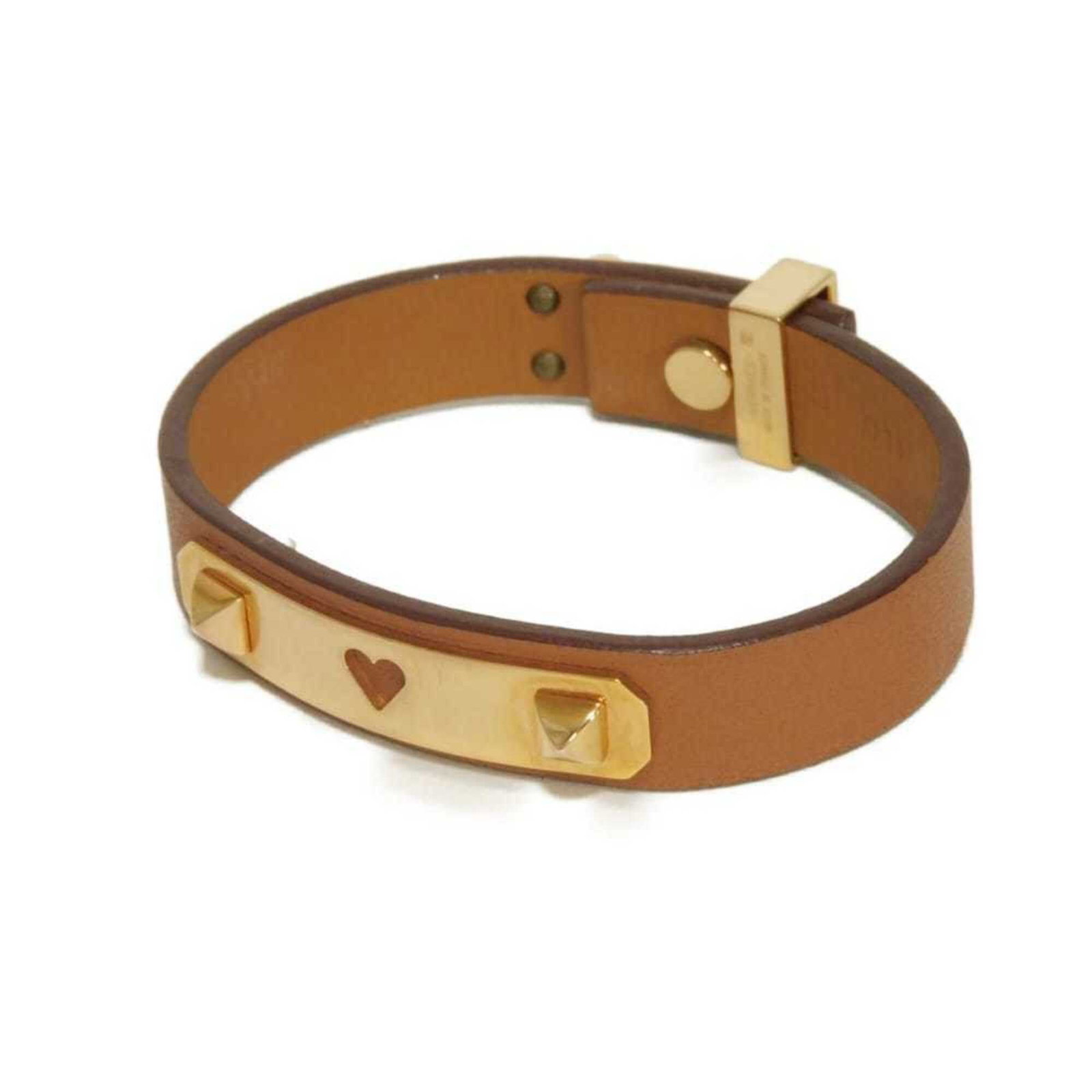 HERMES Charm Bracelet Swift Leather: HERMES Charm Bracelet Swift Leather Swift Leather Charm Bracelet from Hermes, featuring a classic design in brown and gold tones, available in a range of lengths to suit your style. This gently used