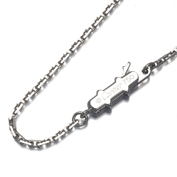 Cartier Chain Necklace Chains And Links 42Cm 18K 750 White Gold: Cartier Chain Necklace Chains And Links 42Cm 18K 750 White Gold Cartier Chain Necklace Chains And Links 42Cm 18K 750 White Gold is a stunning 42cm long chain made from 18k white gold, with a sleek