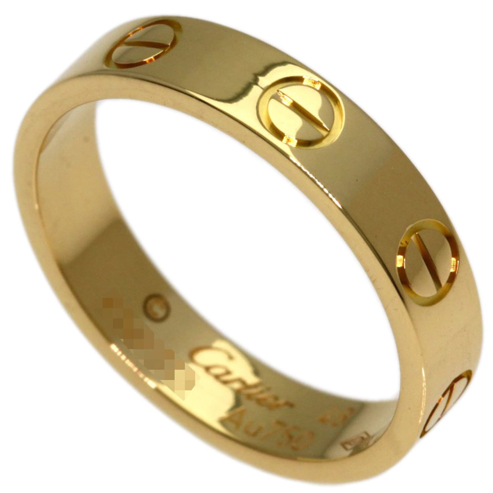 CARTIER Band Ring Yellow Gold (18K): CARTIER Band Ring Yellow Gold (18K) Yellow gold (18K) band ring from Cartier, featuring a classic design that exudes elegance. The item is in very good condition, gently used with minor signs of wear,
