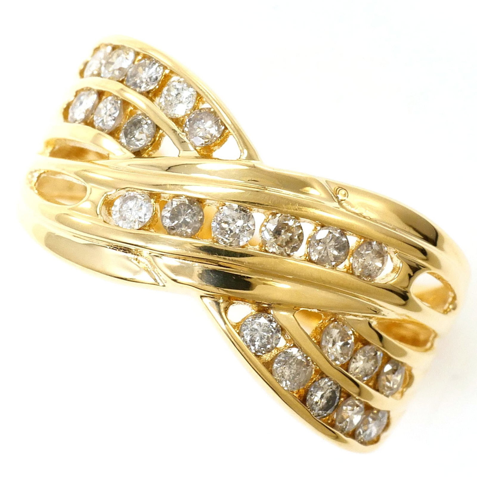 Band Ring Yellow Gold (18K): Band Ring Yellow Gold (18K) Yellow gold band ring with a 0.50 carat diamond, crafted from 18K gold for a luxurious feel. This 6.5 US size ring boasts a 10mm width and weighs 3.5g, making it a