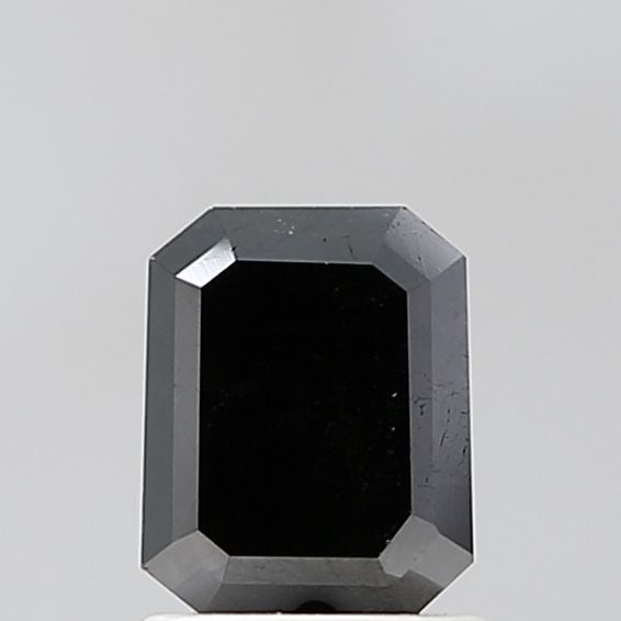 Emerald 1.13ct Black VVS2 - Loose Natural Diamond: Emerald 1.13ct Black VVS2 - Loose Natural Diamond 1.13ct Black VVS2 - A rare and striking natural diamond, this loose gemstone boasts an EX polish and symmetry, giving it a brilliant appearance. Its V