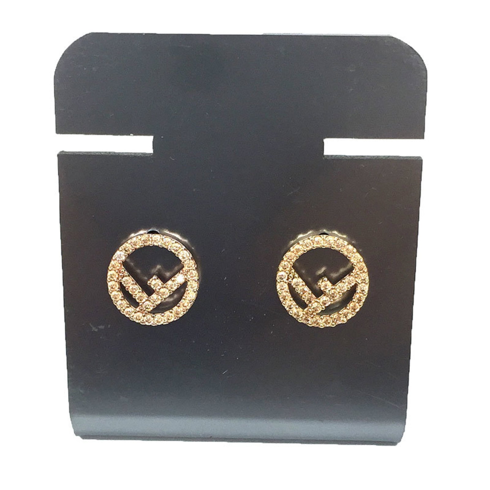 FENDI Stud Earrings Bronze