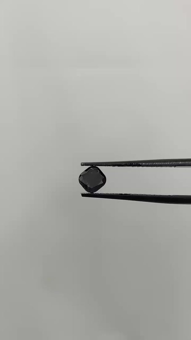 GIA Cushion Brilliant 0.42ct Fancy Black VVS2 - Loose Natural Diamond: GIA Cushion Brilliant 0.42ct Fancy Black VVS2 - Loose Natural Diamond GIA certified, this 0.42ct Fancy Black diamond boasts exceptional clarity and polish, with a VVS2 grade and EX symmetry. Its