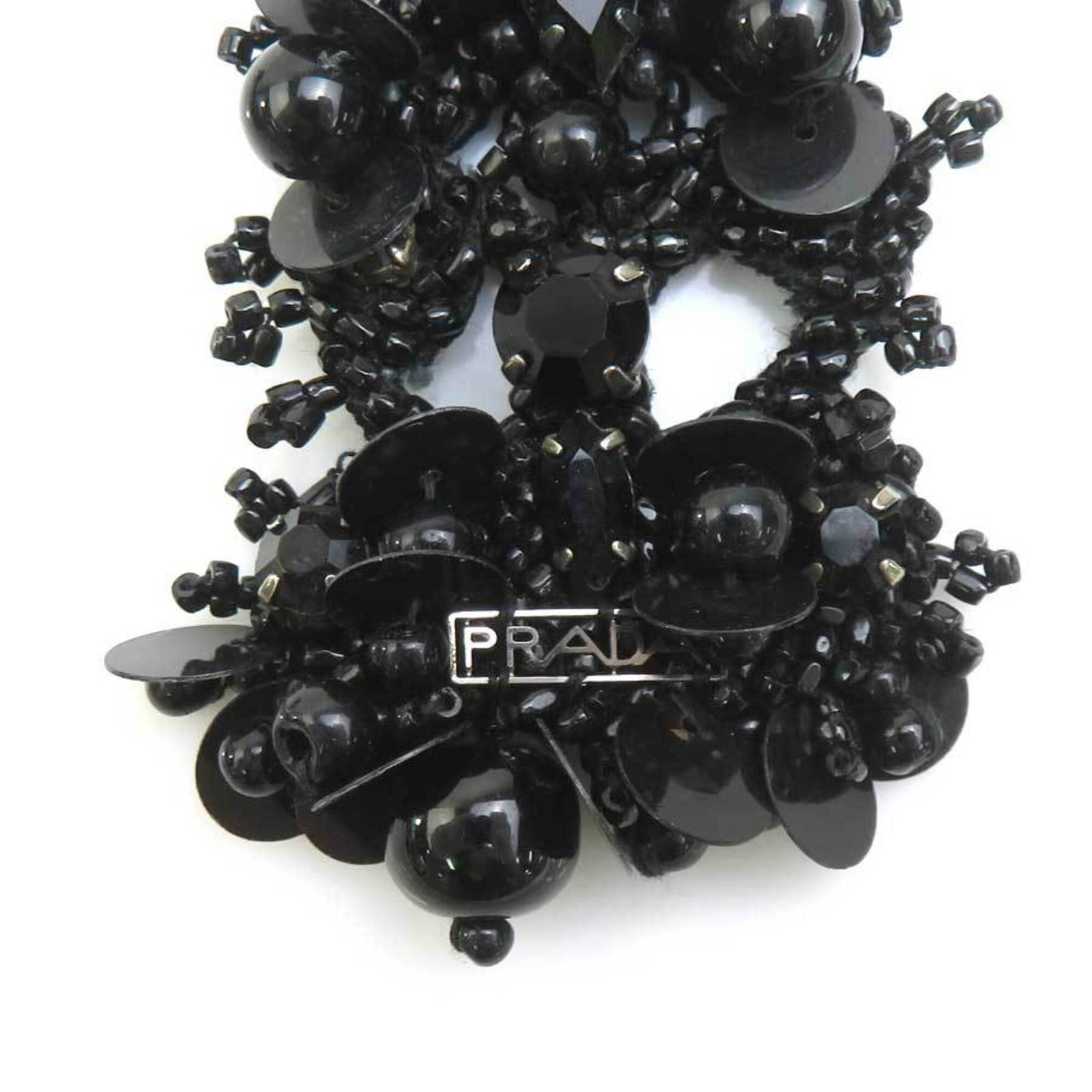 PRADA Clip Earrings Black - 11