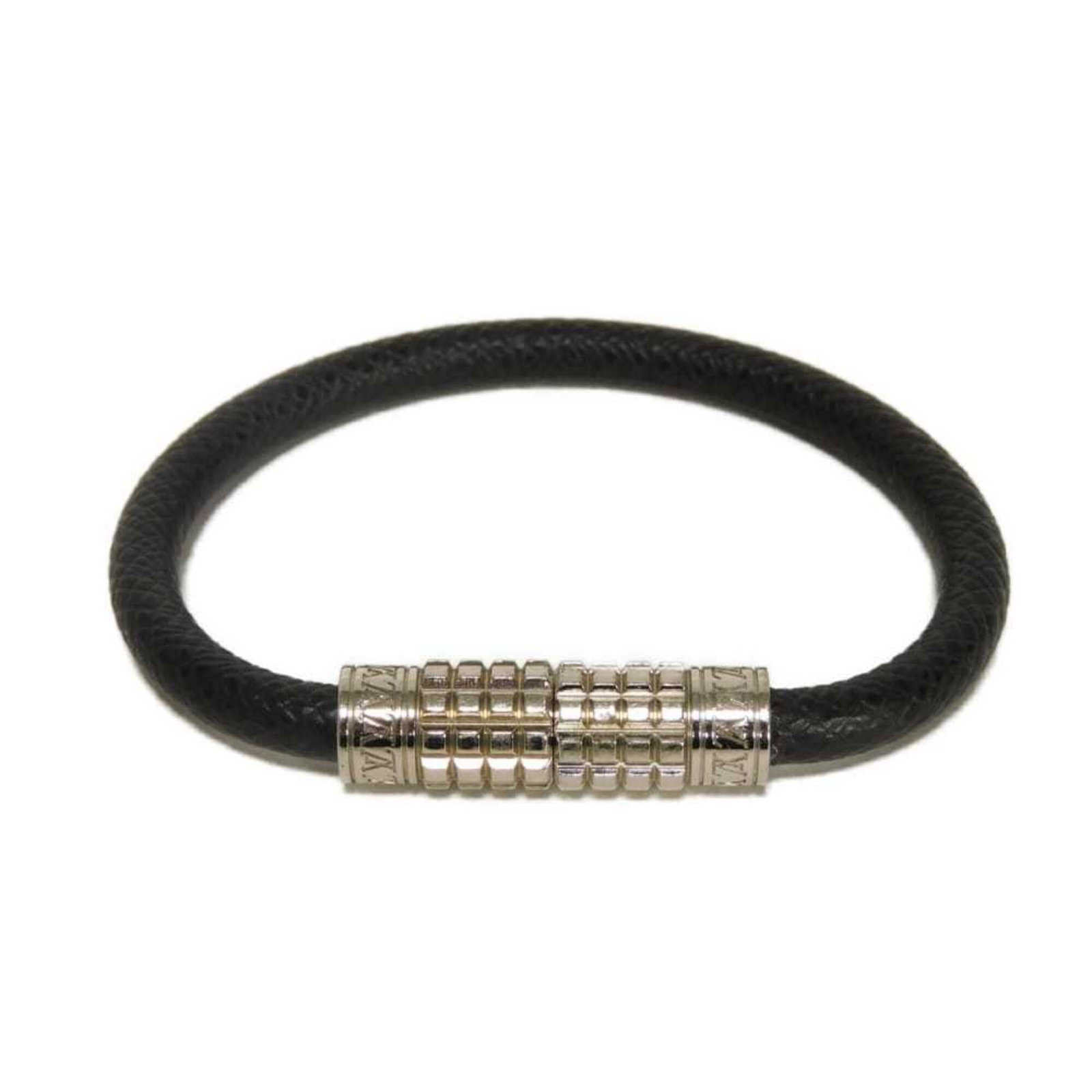 LOUIS VUITTON Charm Bracelet Leather: LOUIS VUITTON Charm Bracelet Leather The Louis Vuitton Charm Bracelet Leather is a stylish accessory featuring a signature design. Made from high-quality leather, this charm bracelet boasts a classic