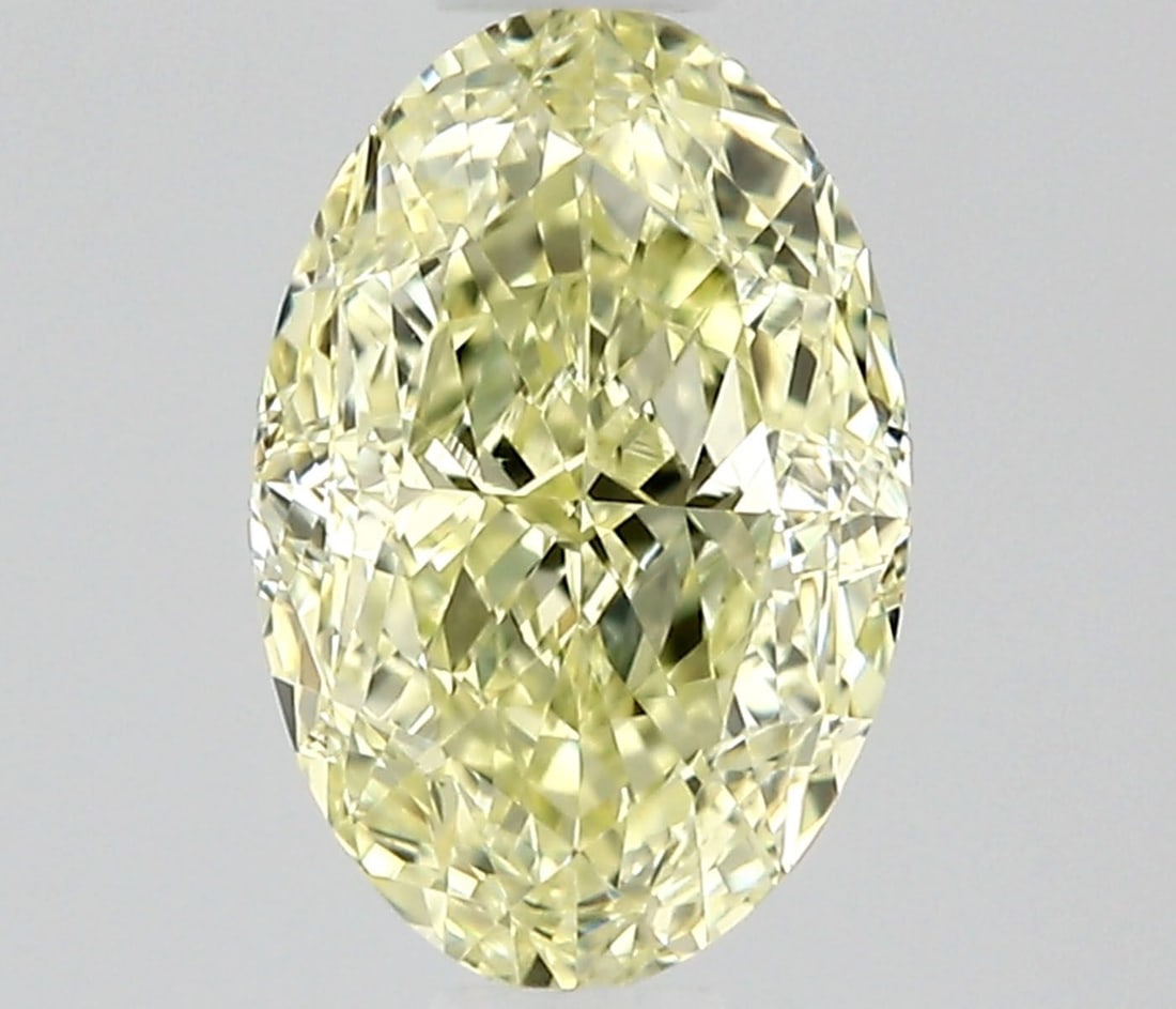 GIA Oval 0.7ct Fancy Light Yellow VVS2 - Loose Natural Diamond (1 of 1)