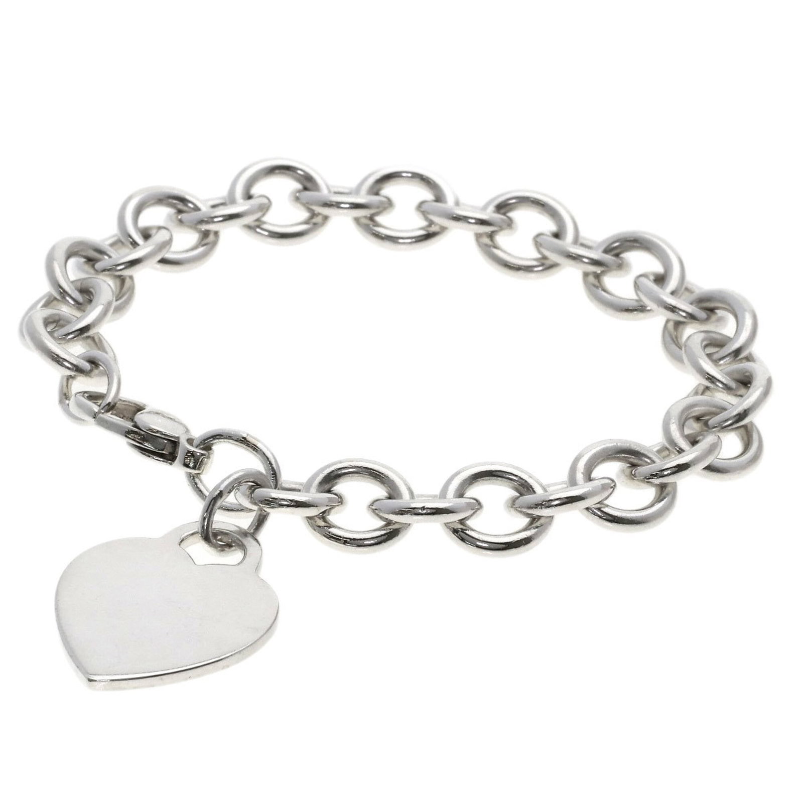 TIFFANY Charm Bracelet Silver: TIFFANY Charm Bracelet Silver Silver Tiffany charm bracelet, 17.5cm in length, made from high-quality silver material, bearing a signature. This like-new used bracelet is in excellent condition with n