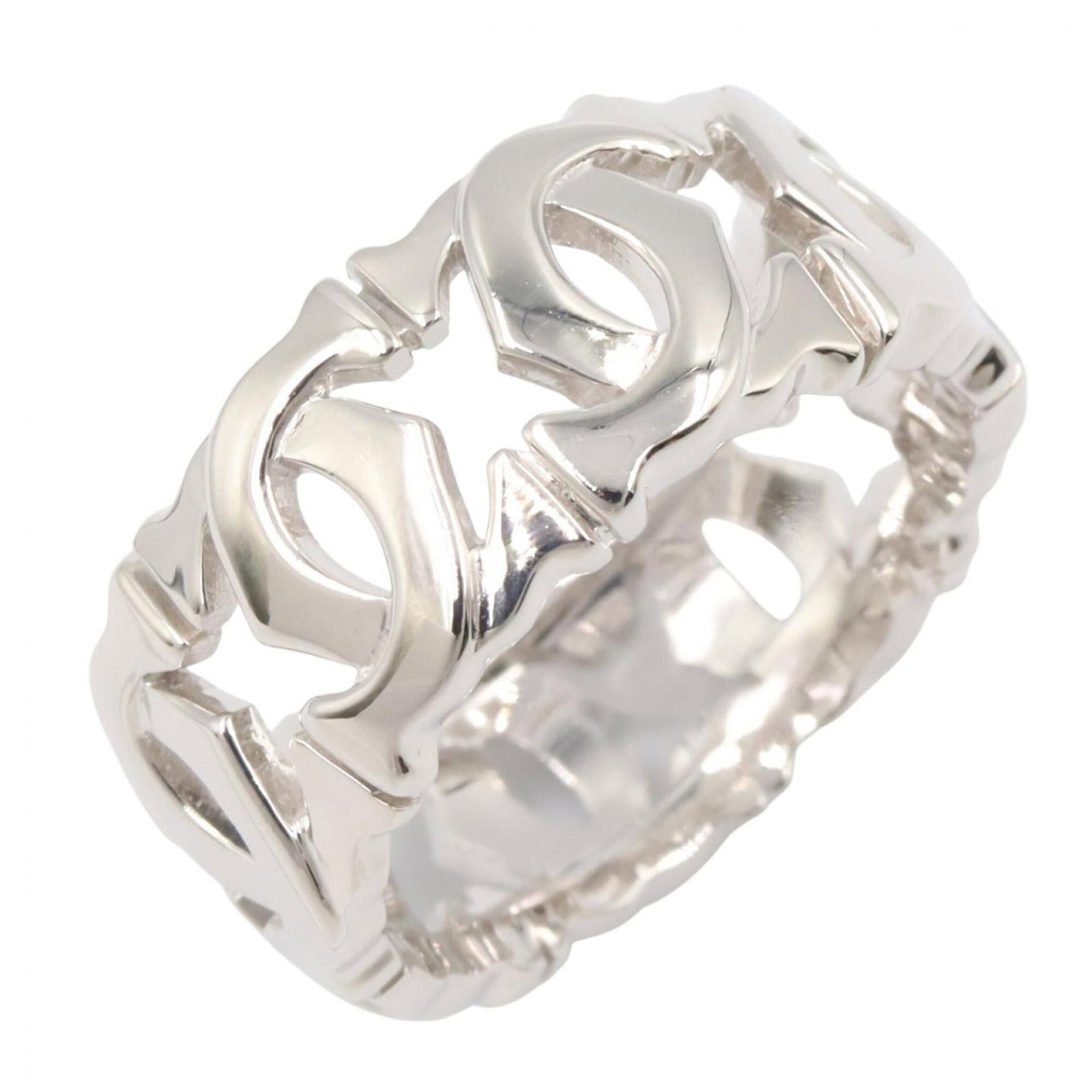 CARTIER Band Ring White Gold (18K): CARTIER Band Ring White Gold (18K) White gold (18K) Cartier band ring in excellent condition, with only the faintest traces of wear. This like new used ring features the iconic Cartier design and is m