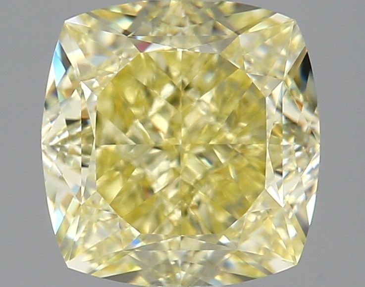 GIA Cushion Brilliant 1.65ct Fancy Yellow VVS2 - Loose Natural Diamond: GIA Cushion Brilliant 1.65ct Fancy Yellow VVS2 - Loose Natural Diamond GIA certified, this 1.65ct Fancy Yellow VVS2 diamond boasts exceptional clarity and color, making it a standout in its category.