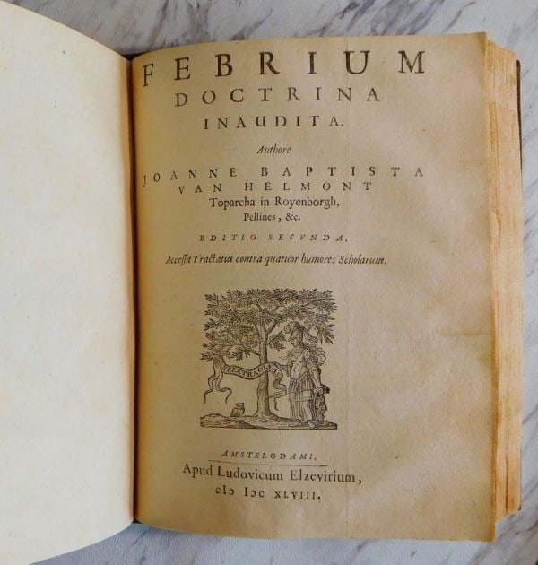 Helmont Ortus Van Medicinae Alchemy Elzevir First Ed 1648: Helmont Ortus Van Medicinae Alchemy Elzevir First Ed 1648 Item Specifics: Binding: Hardcover Place Of Publication: Amsterdam Title: Ortus Medicinae / Opuscula Medica Inaudita / Febrium Doctrina / T