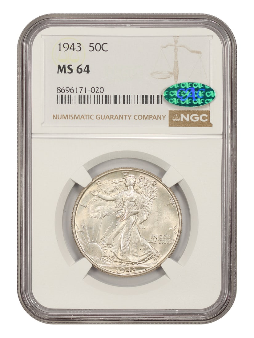 Walking Liberty Half Dollar 50C MS64 NGC (1 of 4)