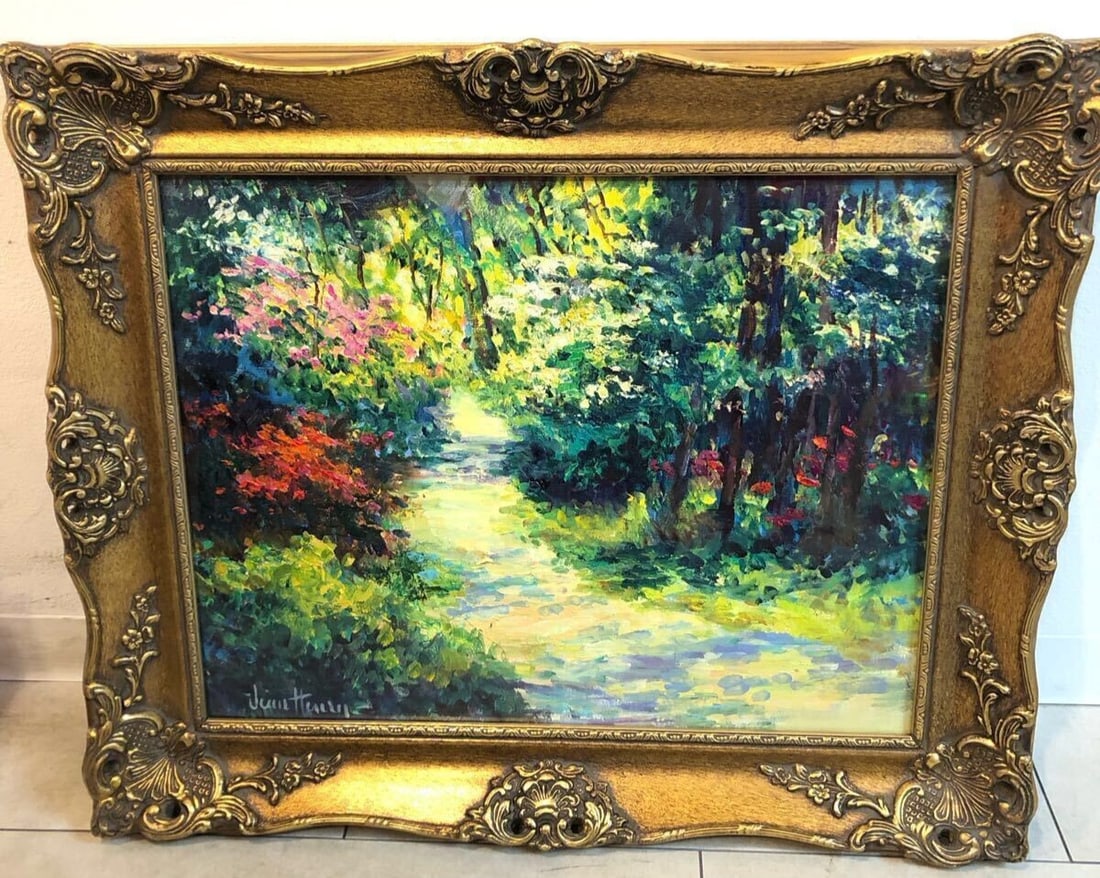 Original Oil Painting Signed Landscape Jean Henry Path to Radiance Framed: Original Oil Painting Signed Landscape Jean Henry Path to Radiance Framed Item Specifics: Artist: Jean Henry Unit Of Sale: Single Piece Signed By: Jean Henry Size: Large Signed: Yes Material: Canvas O