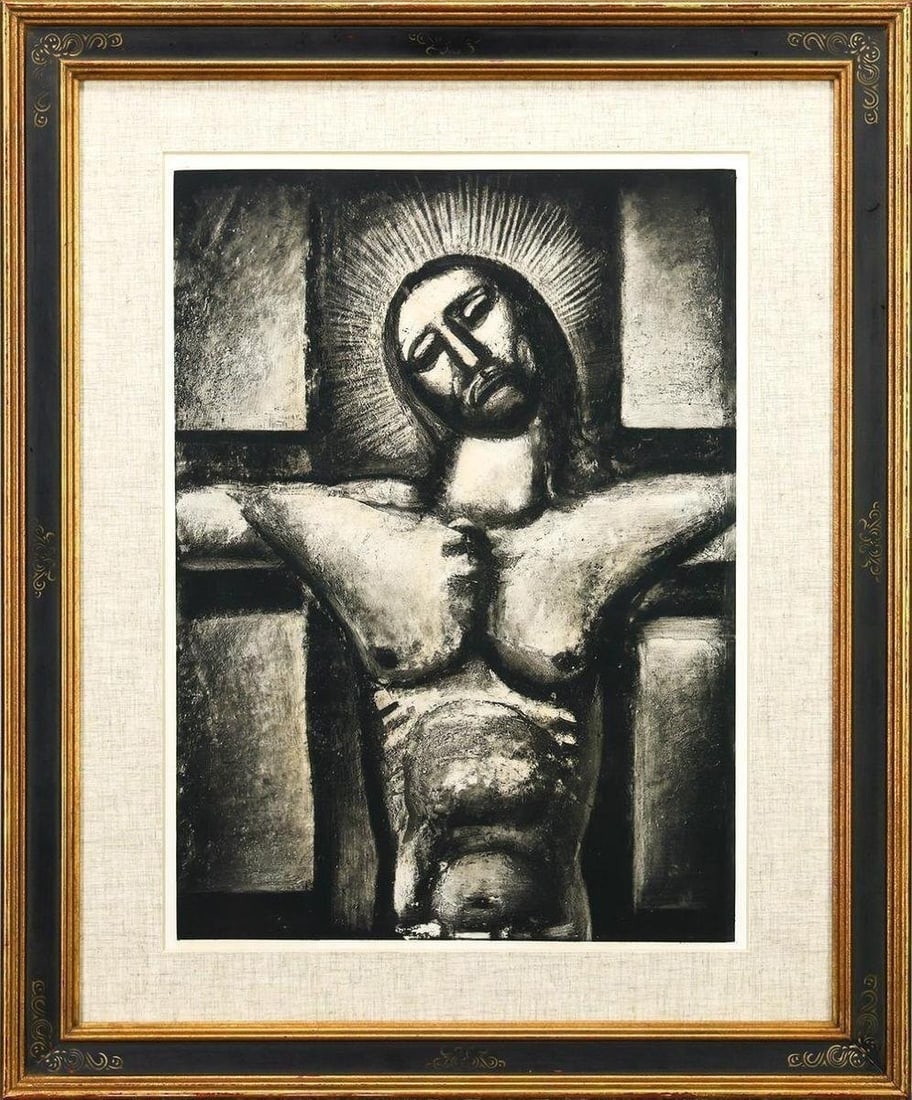 Miserere #57 Obissant La Croix Jusqu' Georges Rouault 1926 Etching: Miserere #57 Obissant La Croix Jusqu' Georges Rouault 1926 Etching Item Specifics: Artist: Georges Rouault Unit Of Sale: Single Piece Image Orientation: Portrait Signed: Yes Size: Medium Material: Pap