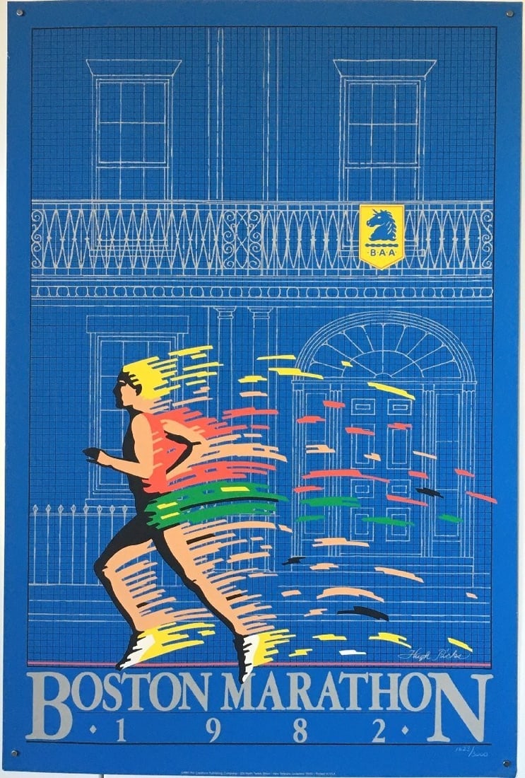Hugh Ricks "Boston Marathon 1982" Limited Edition 1623/ 3000 Silk Screen Poster: Hugh Ricks "Boston Marathon 1982" Limited Edition 1623/ 3000 Silk Screen Poster Item Specifics: Artist: Hugh Ricks Signed: No Size: Large Material: Paper Original/Licensed Reprint: Original Framing: U