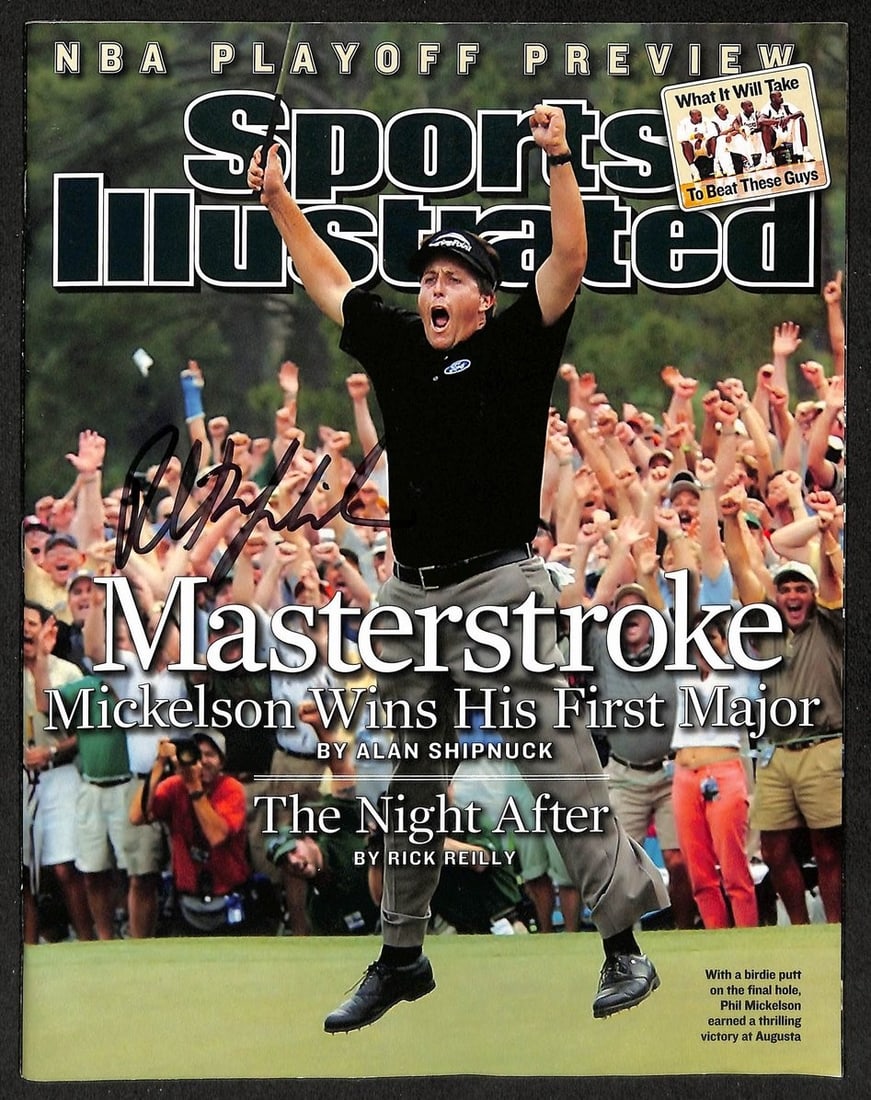 Phil Mickelson Signed/ Autographed 2004 Sports Illustrated Golf BAS 212923 (1 of 5)