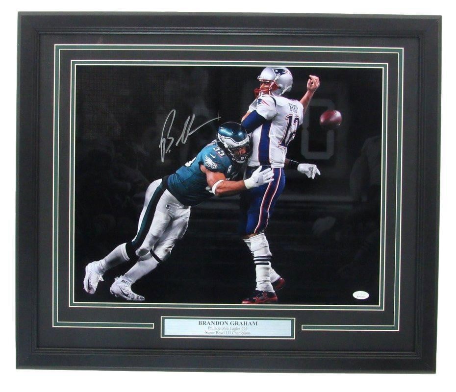 Brandon Graham Eagles Signed Spotlight Photo Framed 16x20 JSA SB LII: Brandon Graham Eagles Signed Spotlight Photo Framed 16x20 JSA SB LII Item Specifics: Autograph Authentication: JSA League: NFL Original/Reprint: Original Product: Football Sport: Eagles Football Team: