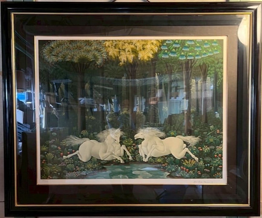 Fantasy Horses Silkscreen Art Large Signed Serigraph Jose Carlos Ramos: Fantasy Horses Silkscreen Art Large Signed Serigraph Jose Carlos Ramos Item Specifics: Artist: Jose Carlos Ramos Unit Of Sale: Single Piece Signed By: Jose Carlos Ramos Image Orientation: Landscape Si