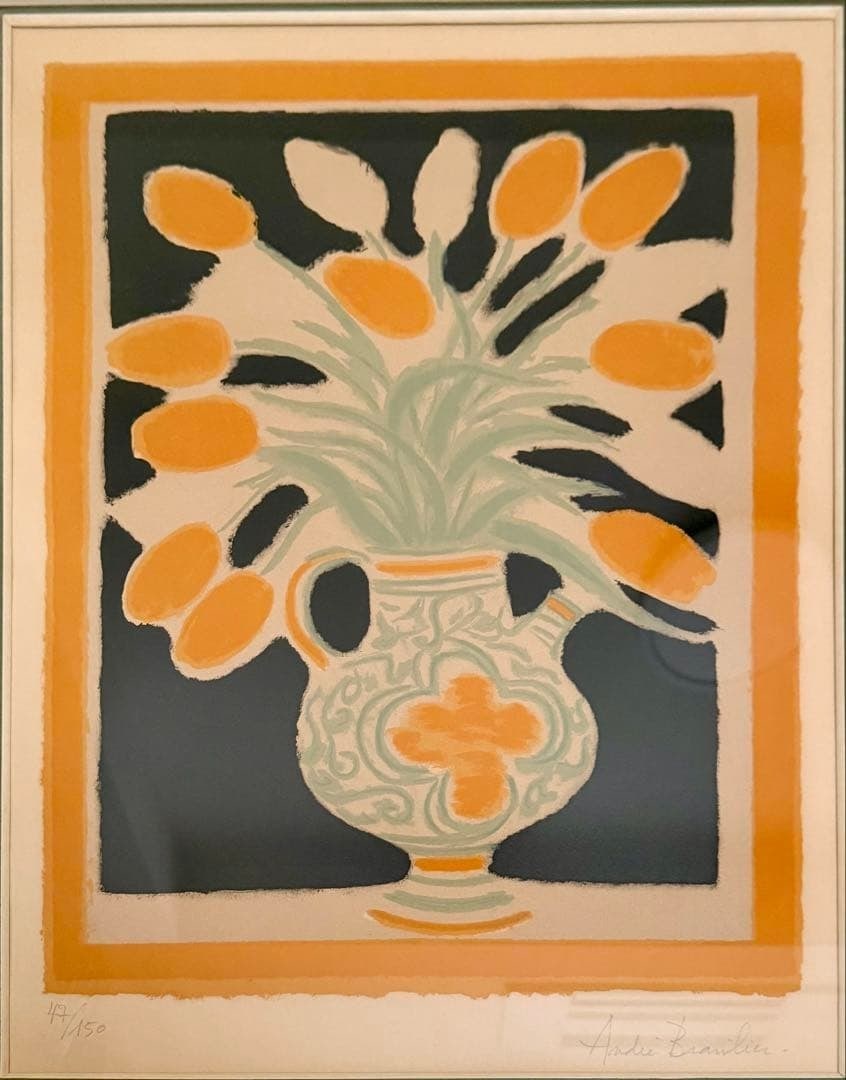 Andre Brasilier The Italian Vase Lithograph Signed ED 47/ 150 Framed: Andre Brasilier The Italian Vase Lithograph Signed ED 47/ 150 Framed Item Specifics: Artist: Andre Brasilier Type: Print Framing: Framed Product Disclaimer: Please review the full description and phot