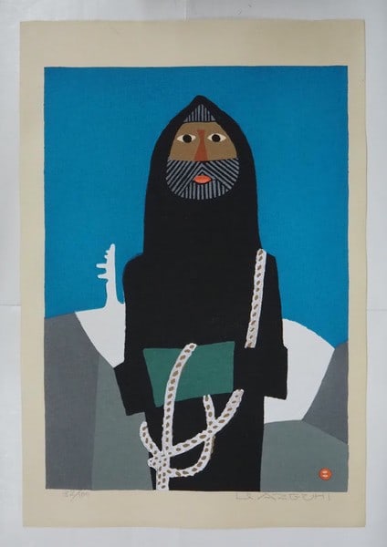 Winter Mountaineer Signed Woodblock Print Sosaku Hanga 82 100: Winter Mountaineer Signed Woodblock Print Sosaku Hanga 82 100 Item Specifics: Artist: Umetaro Azechi Subject: Sosaku Hanga Material: Paper Style: Japanese Product Disclaimer: Please review the full de