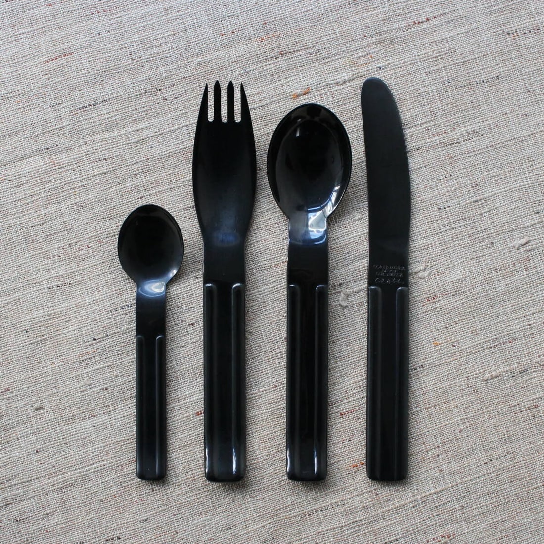 Postmodern Collini Set Vintage Austria Carl Aubock Cutlery Rare: Postmodern Collini Set Vintage Austria Carl Aubock Cutlery Rare Item Specifics: Brand: Carl Aubock Type: Lot Color: Black Original/Reproduction: Original Number Of Blades: 4 Handle Material: Stainless