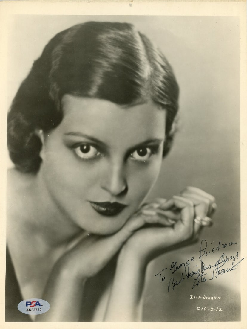 Zita Johann Signed/ Inscribed 8x10 B/ W Photo Actress "The Mummy" PSA/ DNA 192083 (1 of 2)