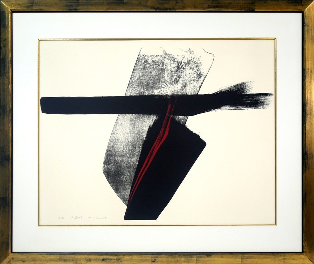 Shinoda Toko Signed Framed FLAME Lithograph Hand Coloring Artwork ED 32/ 35: Shinoda Toko Signed Framed FLAME Lithograph Hand Coloring Artwork ED 32/ 35 Item Specifics: Artist: Toko Shinoda Unit Of Sale: Single Piece Signed By: Toko Shinoda Size: Large Region Of Origin: NA Fra