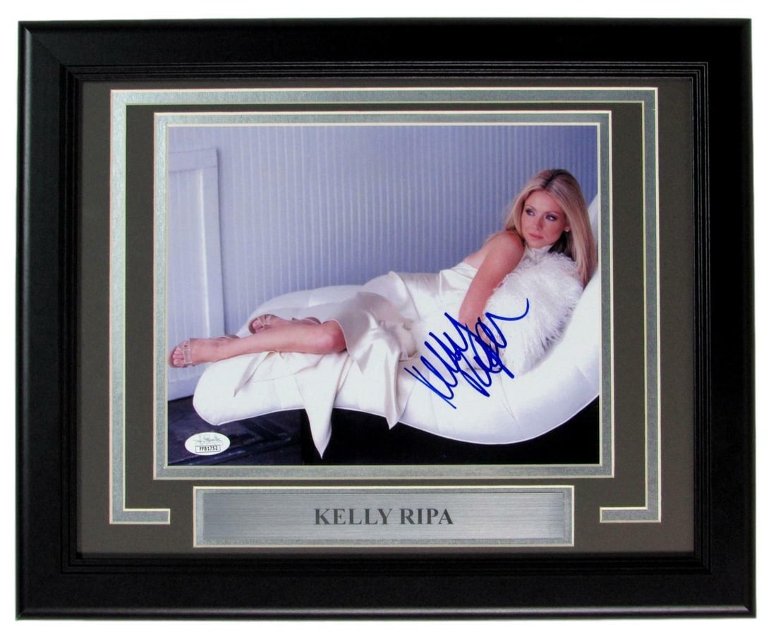 Ripa Kelly Actress Signed Photo 8x10 Framed Autographed: Ripa Kelly Actress Signed Photo 8x10 Framed Autographed Item Specifics: Industry: Movies Original/Reproduction: Original Autograph Authentication: JSA Product Disclaimer: Not affiliated with studios o