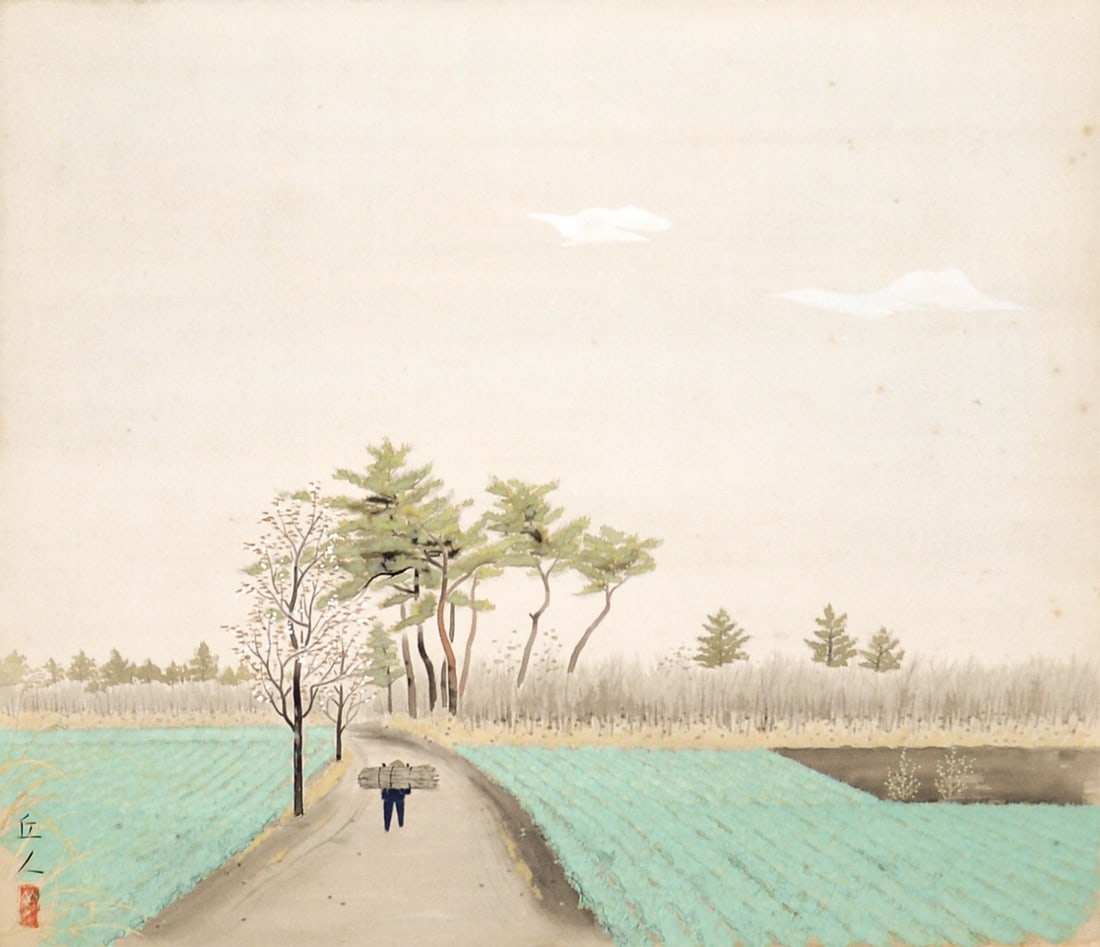 Kyujin Yamamoto Woodblock Print Spring Garden Shunpo Modern Japanese Art: Kyujin Yamamoto Woodblock Print Spring Garden Shunpo Modern Japanese Art Item Specifics: Artist: Kyujin Yamamoto Subject: Spring Garden Landscape Material: Washi Paper and Ink Style: Japanese Year Of 