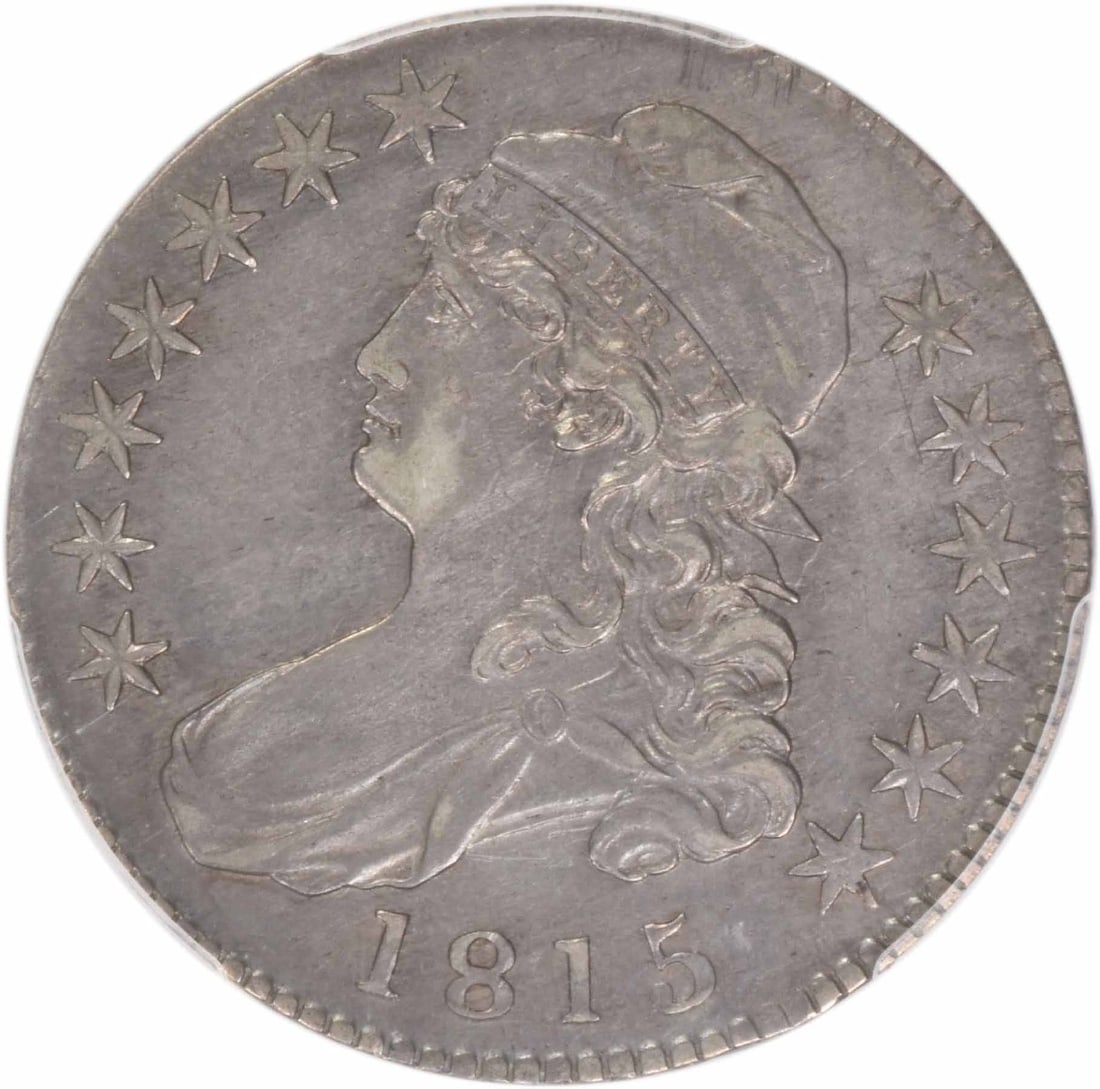 1815/ 2 Bust Silver Half Dollar EF45 PCGS - 2