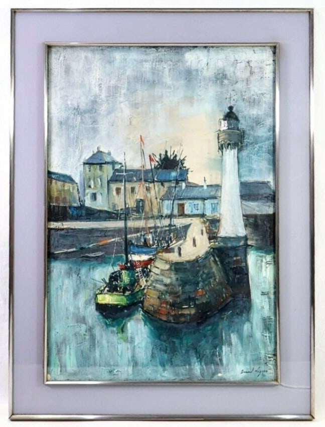 Bernard Lignon French Original Oil on Canvas Port Signed Framed: Bernard Lignon French Original Oil on Canvas Port Signed Framed Item Specifics: Artist: BERNARD LIGNON Signed By: BERNARD LIGNON Signed: Yes Size: Medium Material: Canvas Framing: Framed Region Of Ori