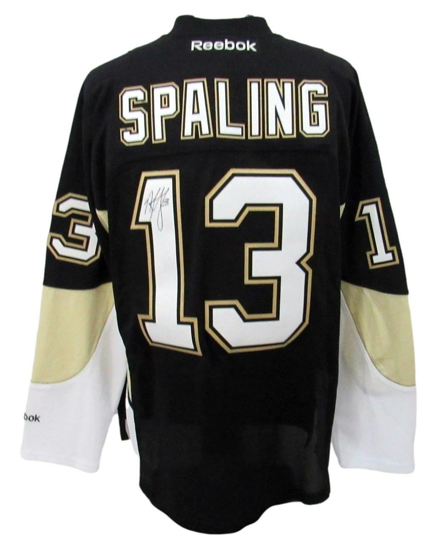 HockeyAuthentic Jersey Team Signed Reebok Penguins 163111 Spaling Nick: HockeyAuthentic Jersey Team Signed Reebok Penguins 163111 Spaling Nick Authentic Reebok jersey worn by Nick Spaling during his time with the Pittsburgh Penguins, bearing a signature from the player. T