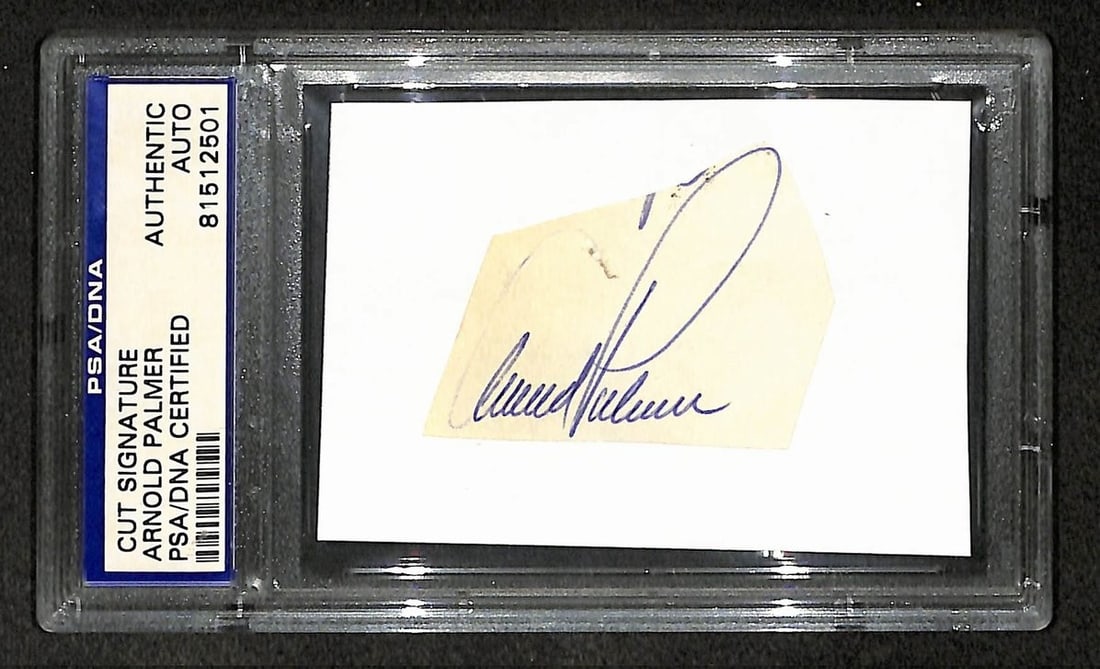 Arnold Palmer Signed/ Autographed Cut Signature Golf HOF PSA/ DNA 210753 (1 of 2)