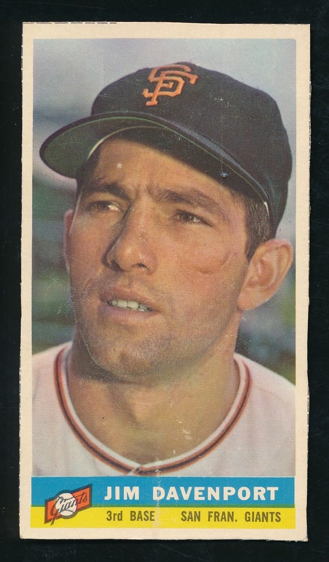 San Francisco Giants Bazooka Baseball Card 1959 Jim Davenport 210363 (1 of 2)
