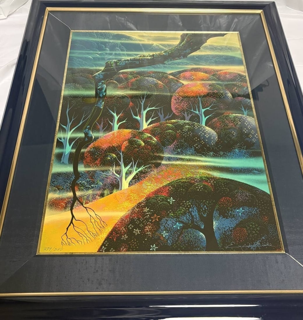 Toccata Hand Signed Framed Limited Edition Serigraph by Eyvind Earle: Toccata Hand Signed Framed Limited Edition Serigraph by Eyvind Earle Item Specifics: Artist: Eyvind Earle Signed By: Eyvind Earle Signed: Yes Title: TOCCATA AND FUGUE Subject: Botanical Forest Nationa