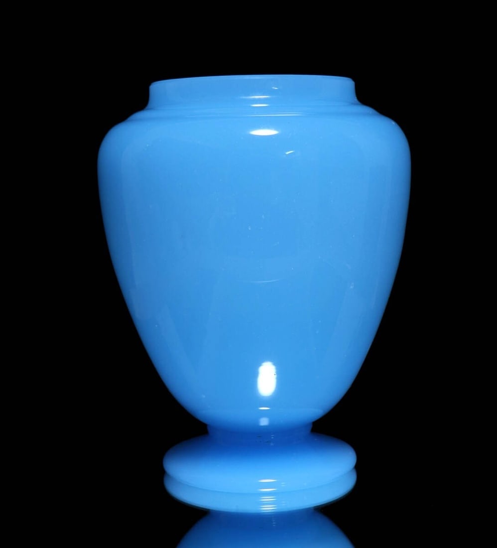 Old Baccarat Large Sky Snubbull Opaline Vase Rare 1970s Crystal Ar Glass Vintage: Old Baccarat Large Sky Snubbull Opaline Vase Rare 1970s Crystal Ar Glass Vintage Item Specifics: Artist: NA Antique: NA Shape: NA Signed By: NA Occasion: NA Size: NA Item Length: NA Glassmaking Techni