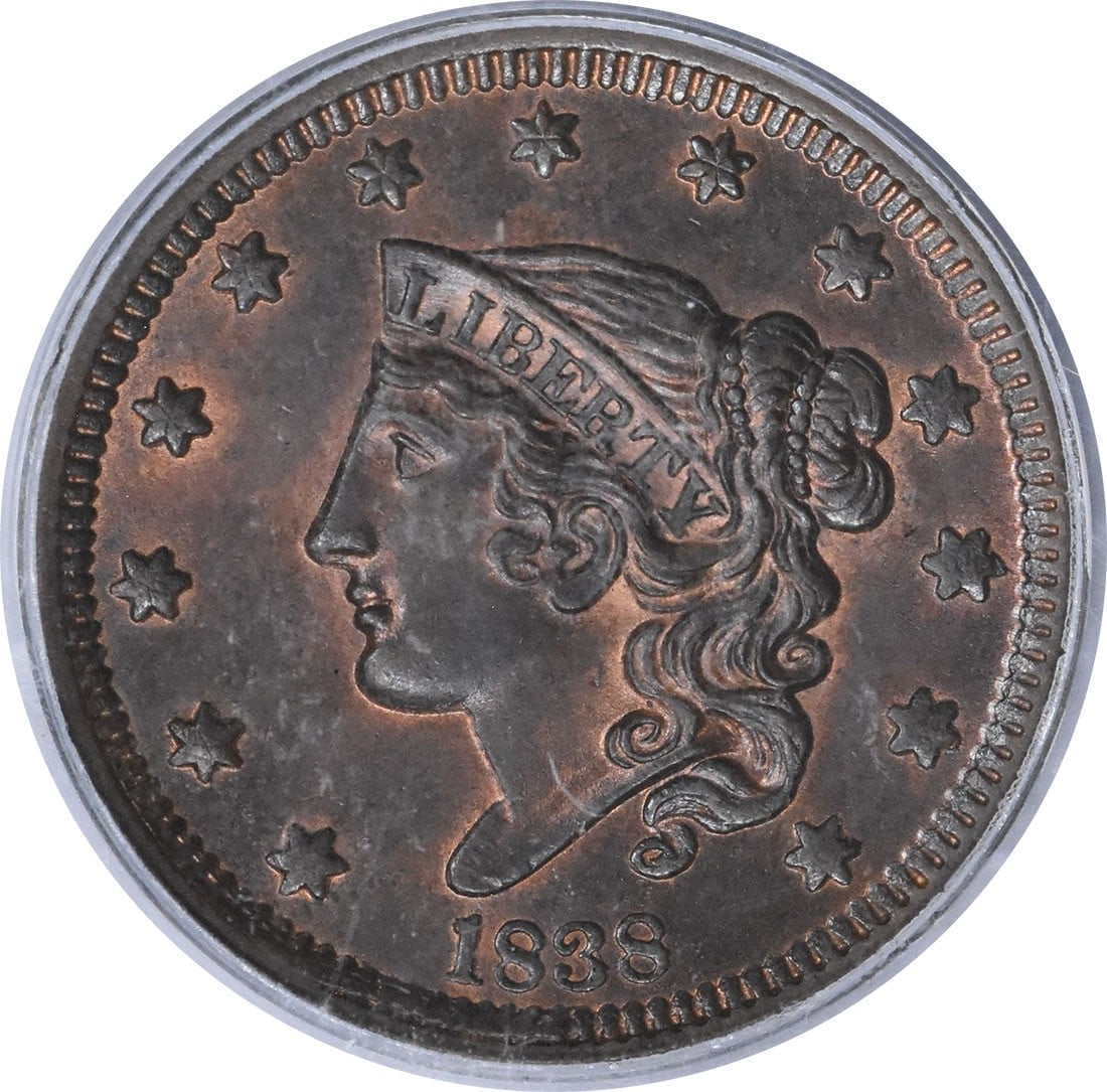 Large Cent MS65RB PCGS - 2