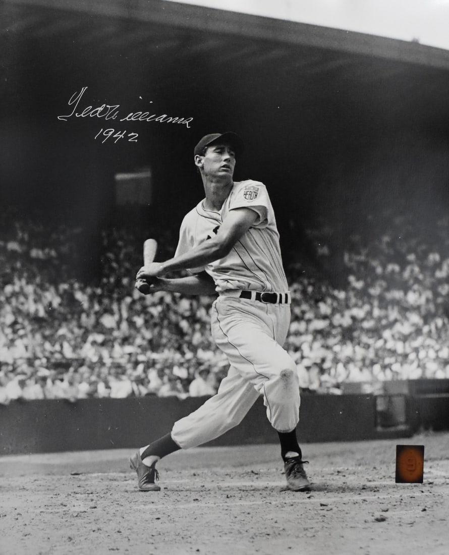 Signed 16x20 Photo Red Sox HOF Ted Williams PSA Letter Green Diamond Holo 212183: Signed 16x20 Photo Red Sox HOF Ted Williams PSA Letter Green Diamond Holo 212183 Signed 16x20 Photo Red Sox HOF Ted Williams PSA Letter Green Diamond Holo 212183. This rare photo features the legendar