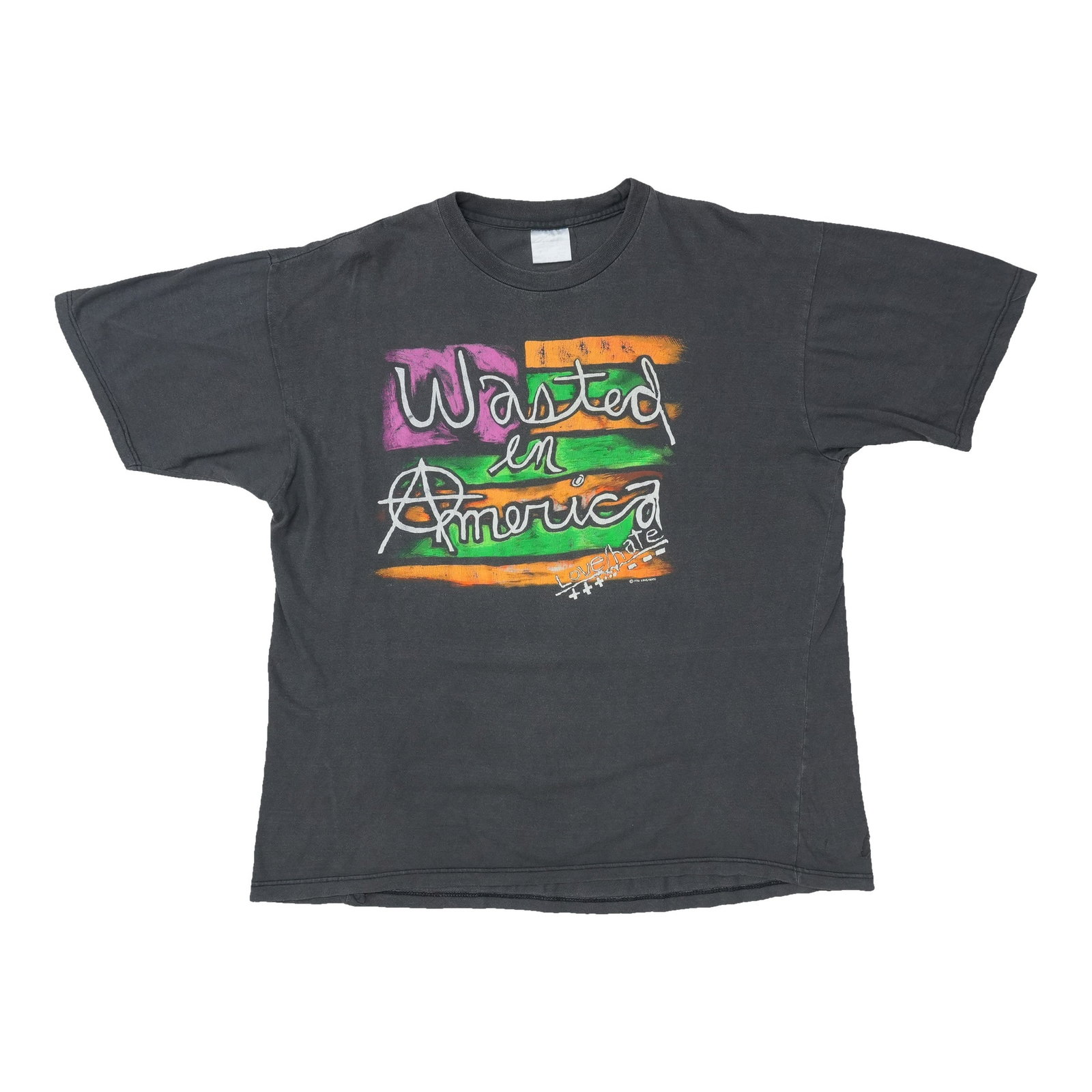1992 Love Hate Wasted In America Tour Shirt: 1992 Love Hate Wasted In America Tour Shirt Authentic 1992 Love Hate Wasted In America Tour Shirt, featuring the iconic tour artwork, is a must-have for fans of the band. This vintage tour tee has bee