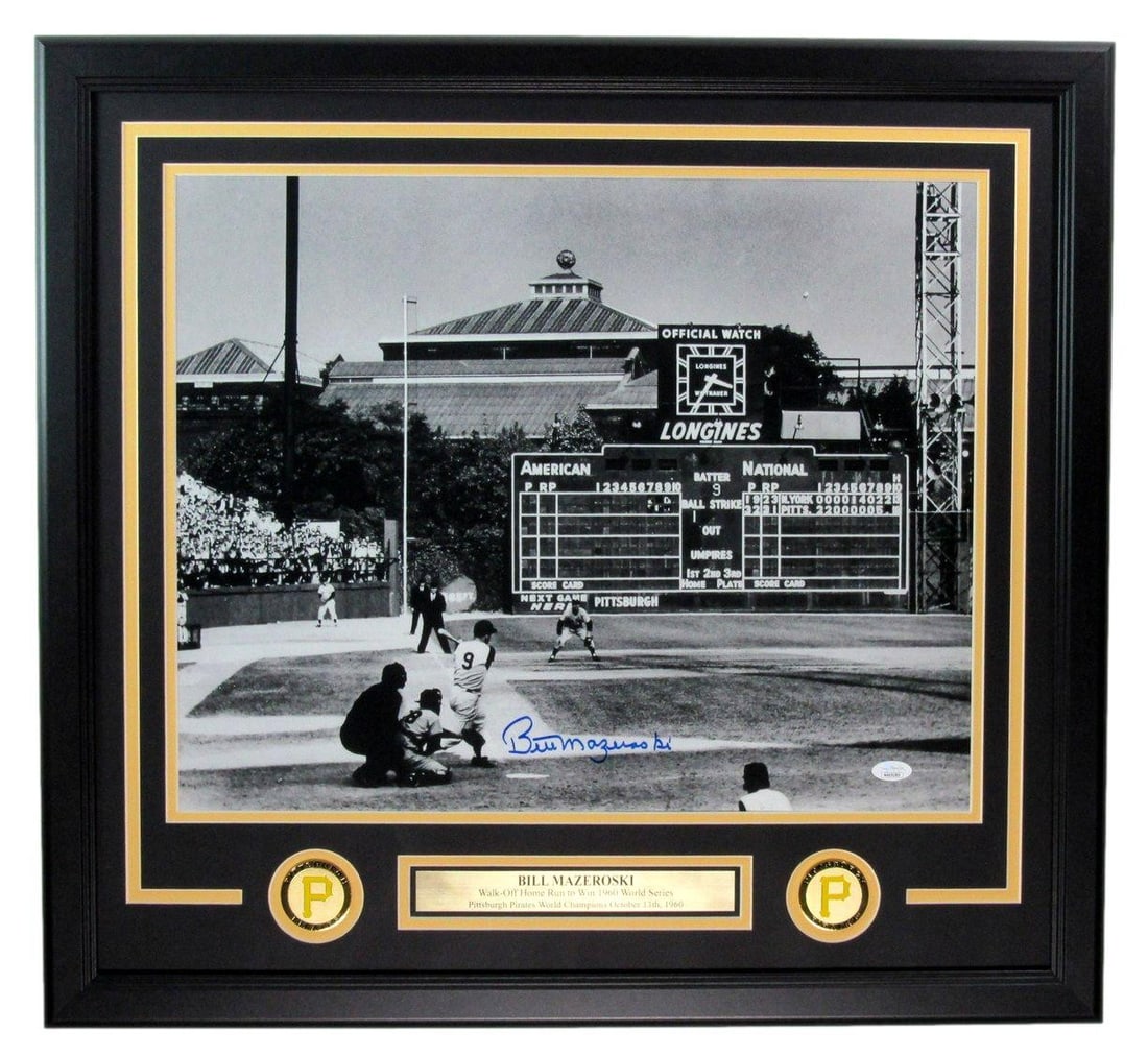 Signed Pirates Photo Mazeroski Framed JSA 199077 Autographed: Signed Pirates Photo Mazeroski Framed JSA 199077 Autographed Item Specifics: Autograph Authentication: James Spence Authentication (JSA) Original/Reprint: Original Product: Photo Sport: Baseball Produ