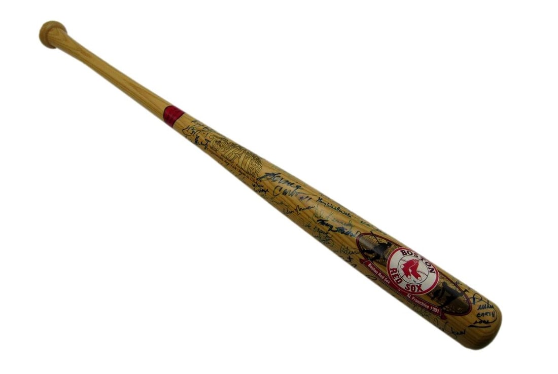 Signed Red Sox Team 1963-98 Ortiz Bat Cooperstown Rice HOF 60: Signed Red Sox Team 1963-98 Ortiz Bat Cooperstown Rice HOF 60 Signed by David Ortiz, this 60-inch baseball bat is a unique piece of Boston Red Sox history, featuring a signature from one of the