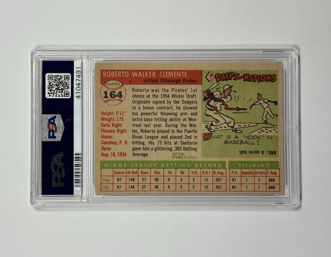 ROBERTO CLEMENTE TOPPS #164 PSA 4 - 2