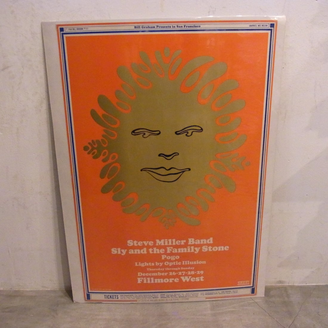 West Fillmore Live 1968 Graham Bill Poster Band Miller Steve Wilson (1 of 4)