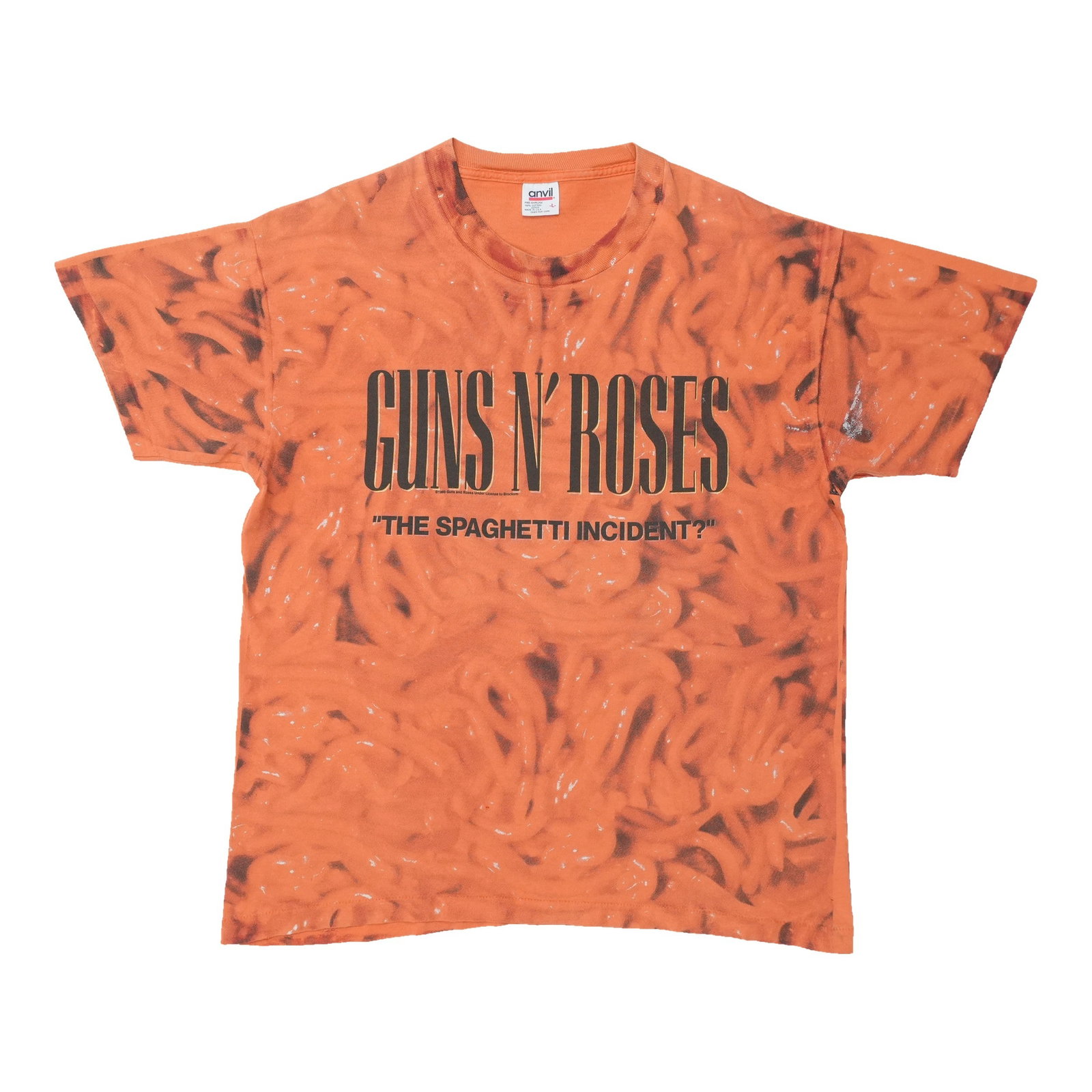 1993 Guns N Roses The Spaghetti Incident All Over Print Shirt: 1993 Guns N Roses The Spaghetti Incident All Over Print Shirt Authentic 1993 Guns N' Roses The Spaghetti Incident All Over Print Shirt. This vintage shirt features the iconic album artwork, a staple o