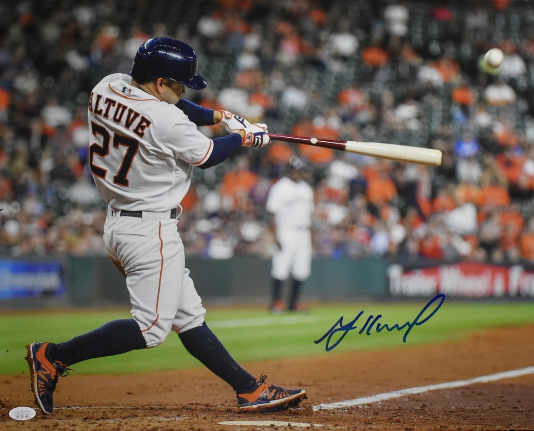 Signed Photo Astros 16x20 Autographed Jose Altuve JSA 207499: Signed Photo Astros 16x20 Autographed Jose Altuve JSA 207499 Item Specifics: Autograph Authentication: James Spence Authentication (JSA) Original/Reprint: Original Product: Photo Team: Houston Astros 