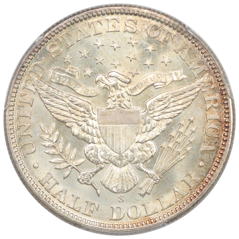 PCGS MS65 1900-S 50c ex D.L. Hansen - 4
