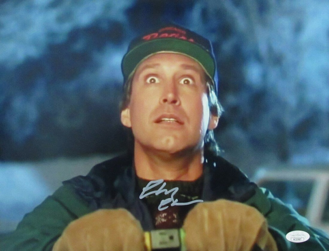 Chevy Chase Autographed 11x14 Photo "Christmas Vacation" JSA: Chevy Chase Autographed 11x14 Photo "Christmas Vacation" JSA Item Specifics: Autograph Authentication: JSA Industry: Movies Original/Reproduction: Original Original/Reprint: Original Product: Photo Si