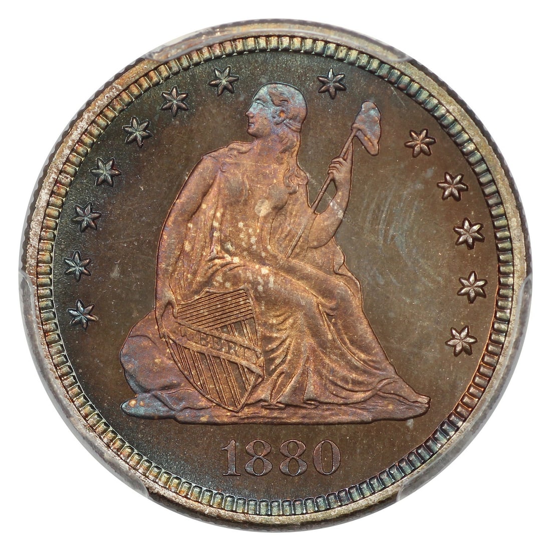 1880 25C PCGS PR68 ex: D.L. Hansen - 3