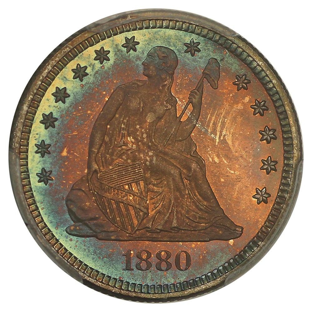1880 25C PCGS PR68 ex: D.L. Hansen - 5