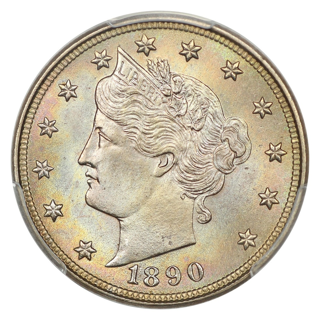 PCGS MS67 5C 1890 - 3