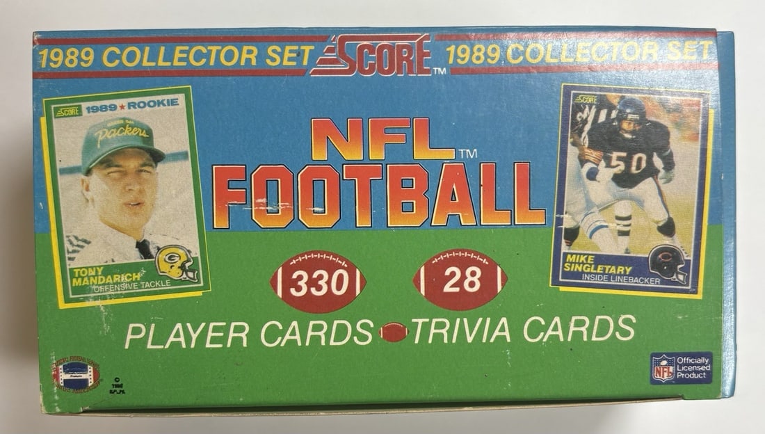 ROOKIE BARRY SANDERS COMPLETE 330 CARDS SCORE NFL FOOTBALL 1989: ROOKIE BARRY SANDERS COMPLETE 330 CARDS SCORE NFL FOOTBALL 1989 330 cards from the 1989 Score NFL Football set, featuring a wide range of players, including Barry Sanders, Bo Jackson, and Dan Marino, 